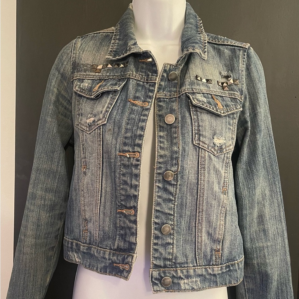 Distressed Jean jacket